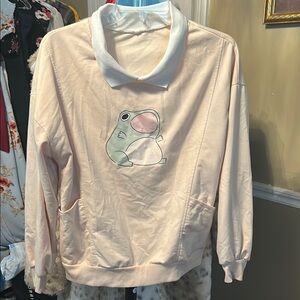 Cute Frog Graphic Sweatshirt